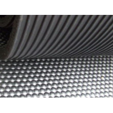 Corrugated Fine Rib Rubber Sheet for Garage, Truck Bed, Passage